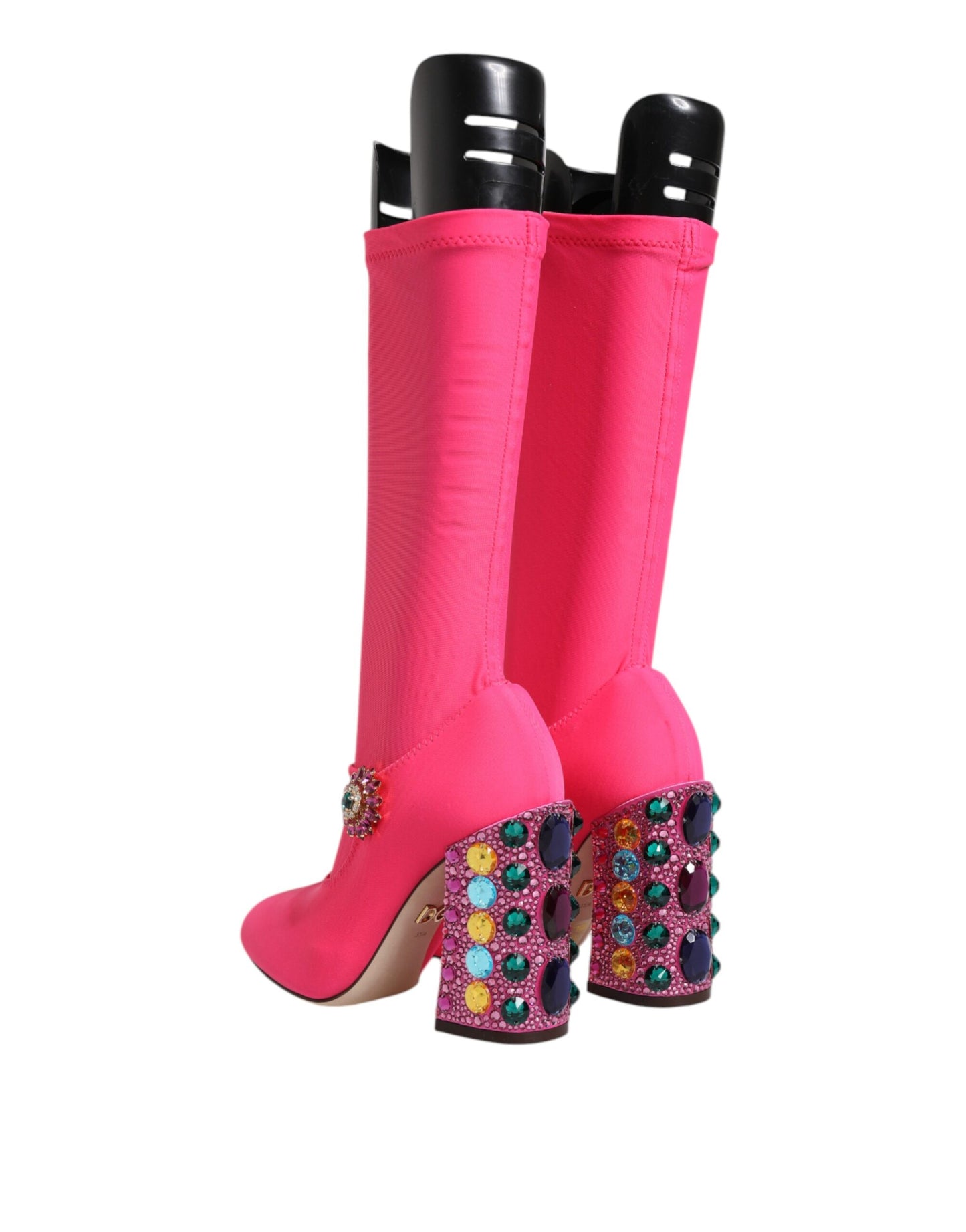 Botas altas Crystal Vally de nailon rosa