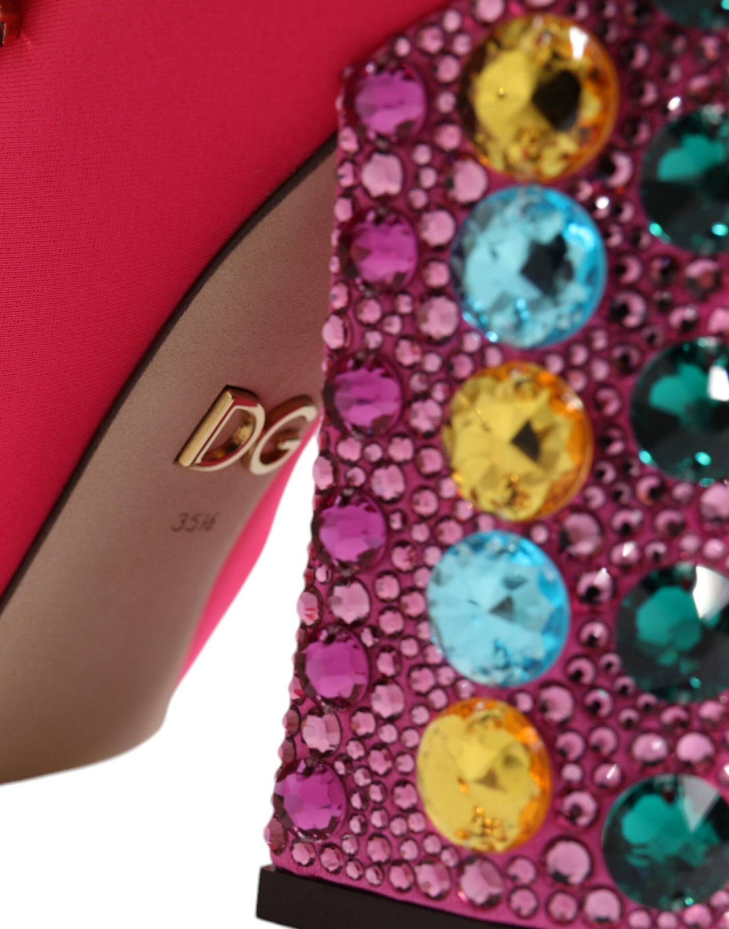 Botas altas Crystal Vally de nailon rosa