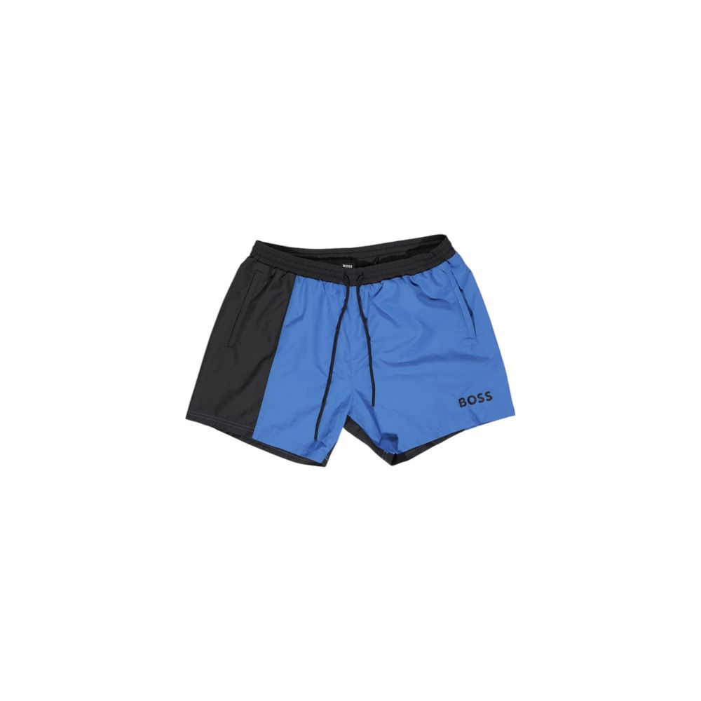 Traje de baño de poliéster azul