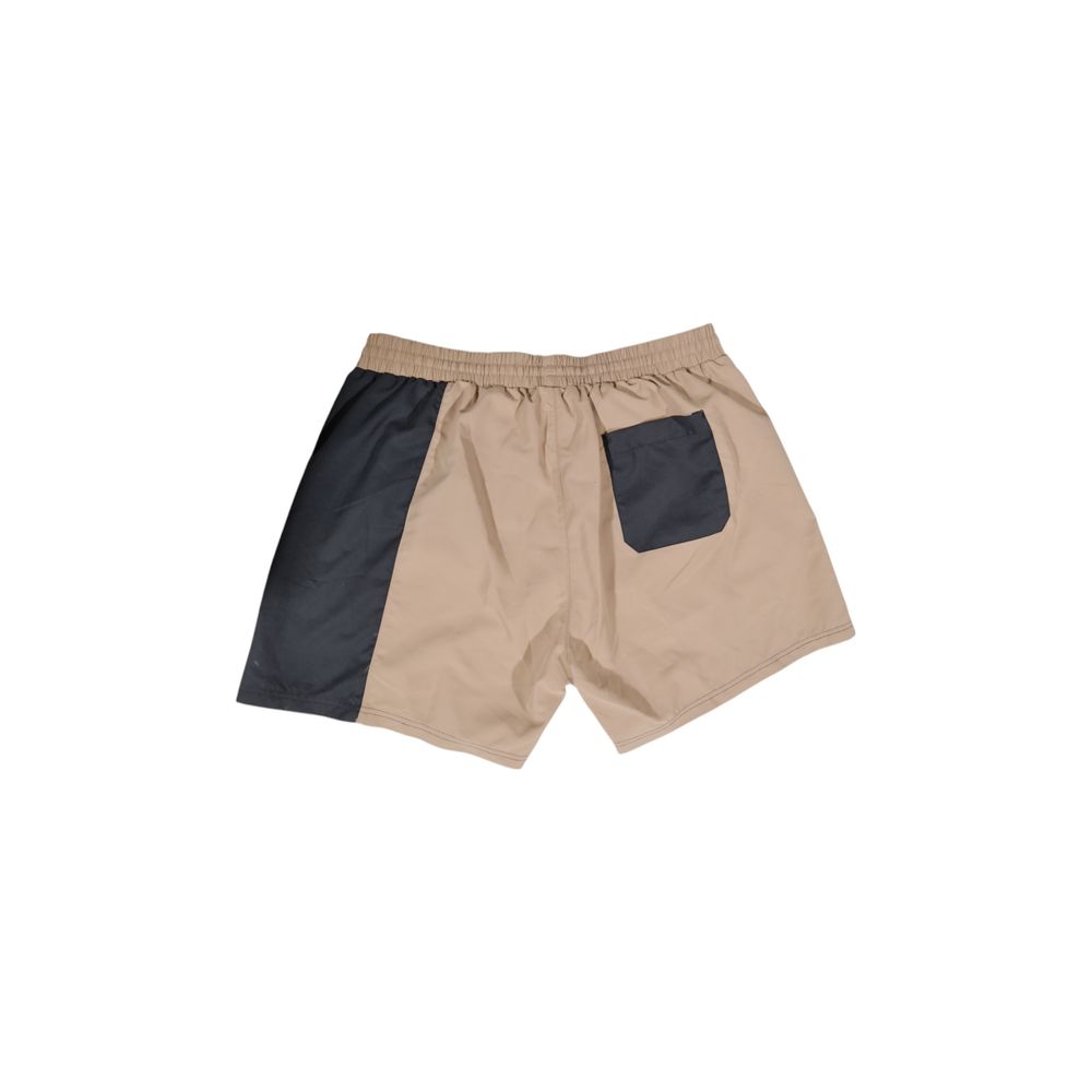 Traje de baño de poliéster beige