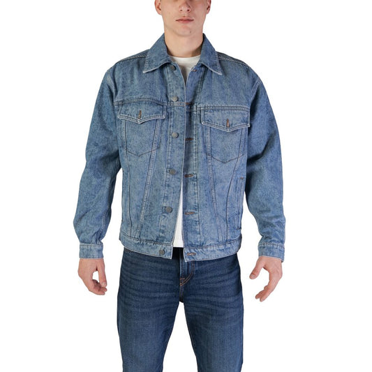 Chaqueta de algodón azul claro