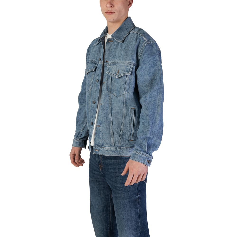Chaqueta de algodón azul claro