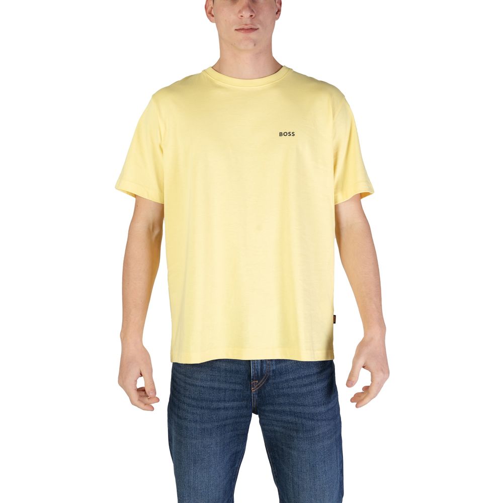 Camiseta de algodón amarilla