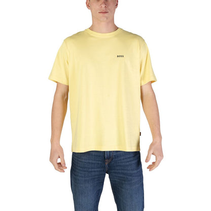 Camiseta de algodón amarilla