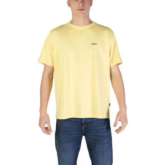 Camiseta de algodón amarilla