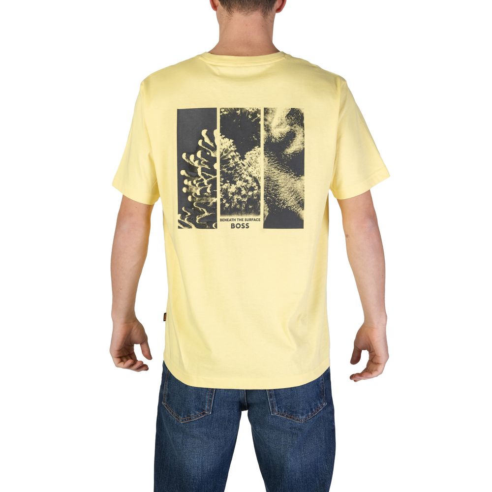 Camiseta de algodón amarilla