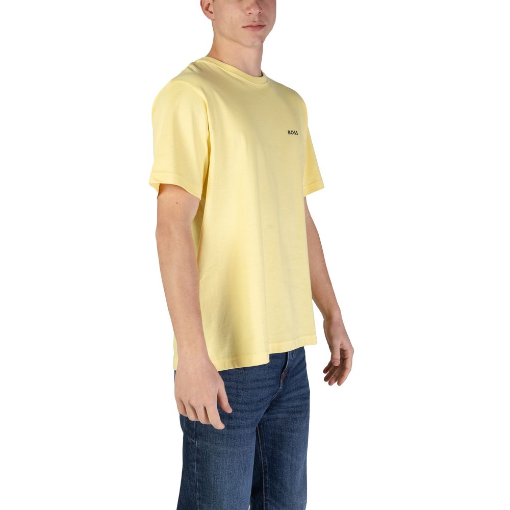 Camiseta de algodón amarilla