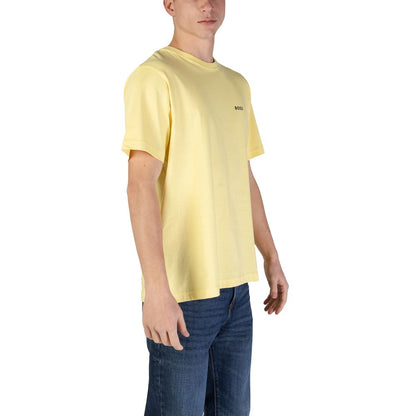 Camiseta de algodón amarilla