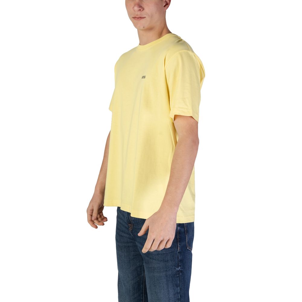 Camiseta de algodón amarilla
