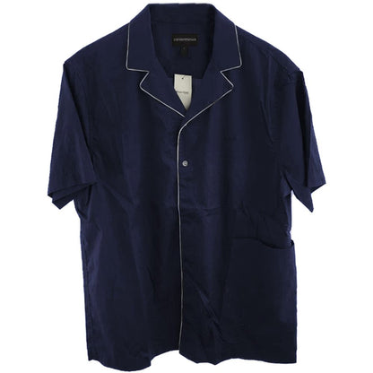 Camisa de algodón azul