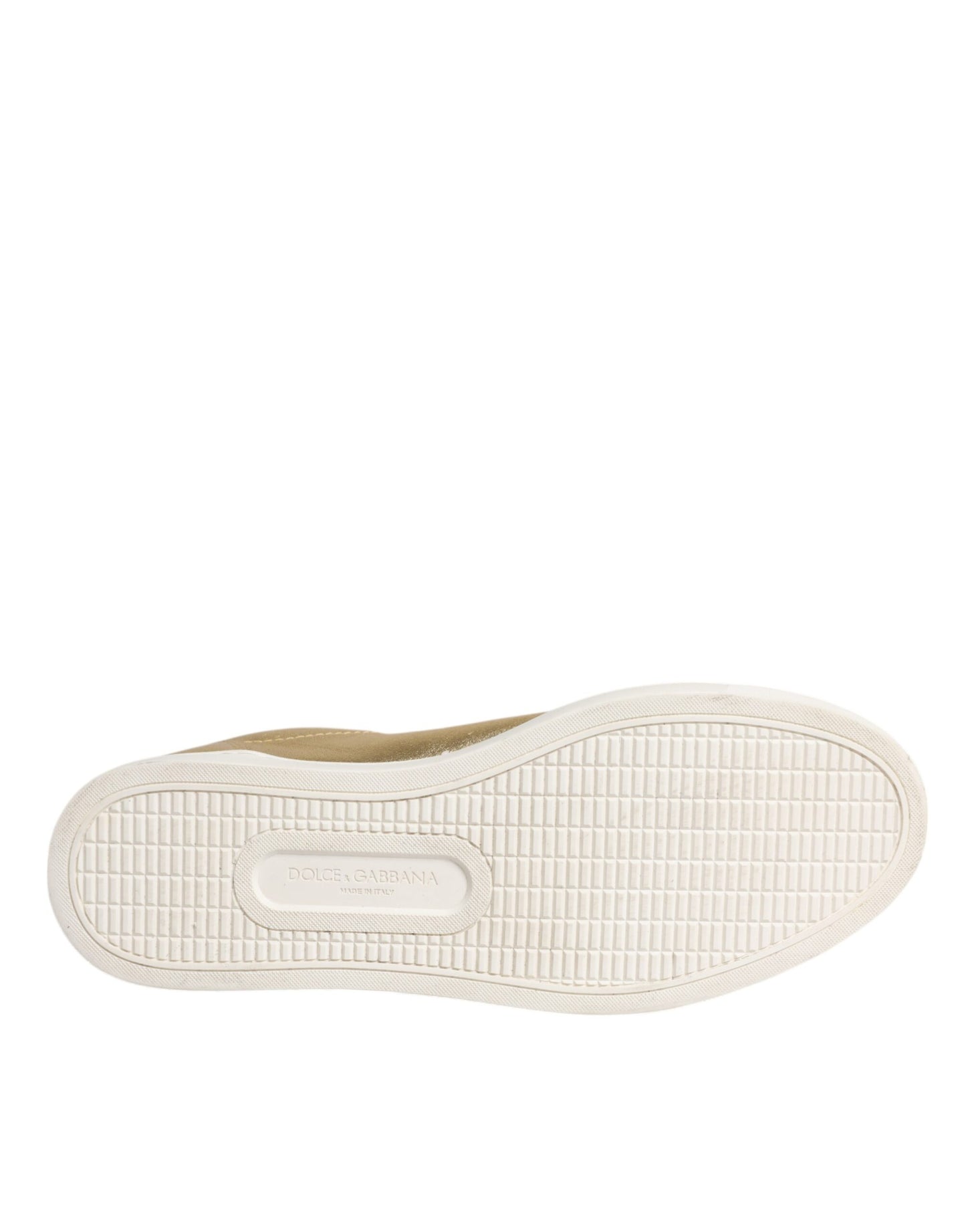 Zapatillas deportivas de cuero dorado con logo de Londres para hombre