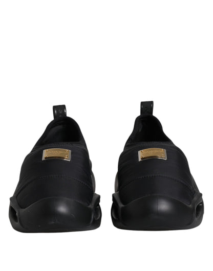 Zapatillas deportivas negras sin cordones Wave de caña baja para hombre