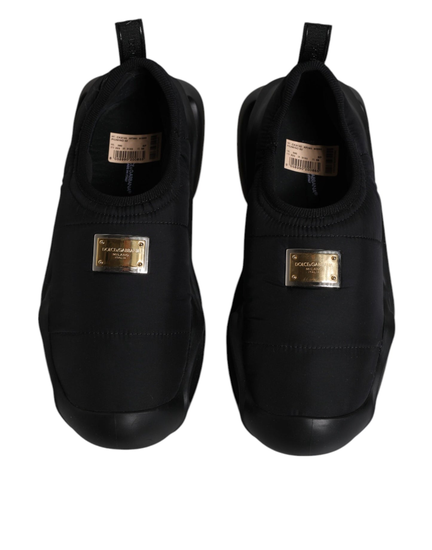Zapatillas deportivas negras sin cordones Wave de caña baja para hombre