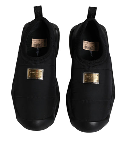 Zapatillas deportivas negras sin cordones Wave de caña baja para hombre