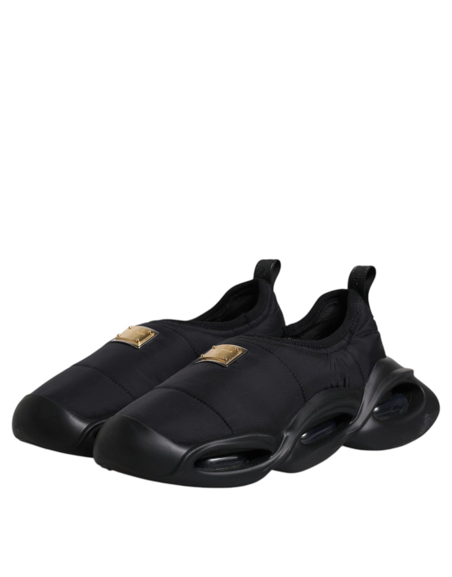 Zapatillas deportivas negras sin cordones Wave de caña baja para hombre