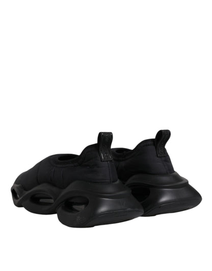 Zapatillas deportivas negras sin cordones Wave de caña baja para hombre