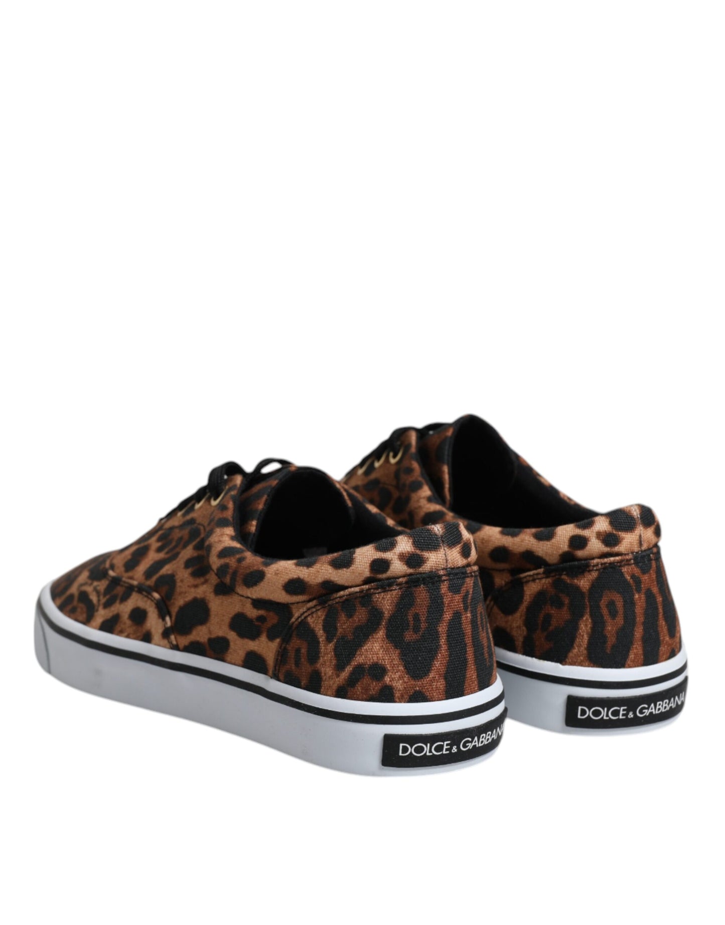 Zapatillas deportivas de algodón con estampado de leopardo marrón