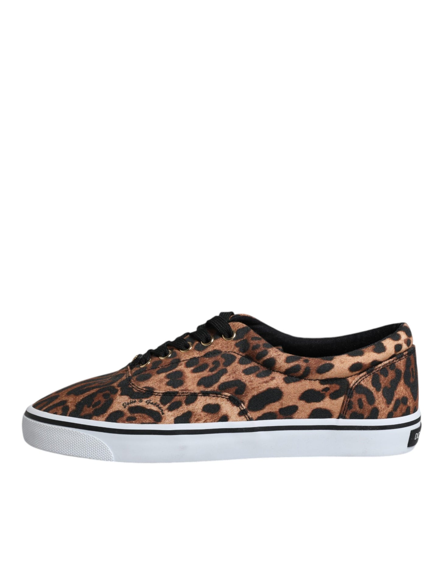 Zapatillas deportivas de algodón con estampado de leopardo marrón