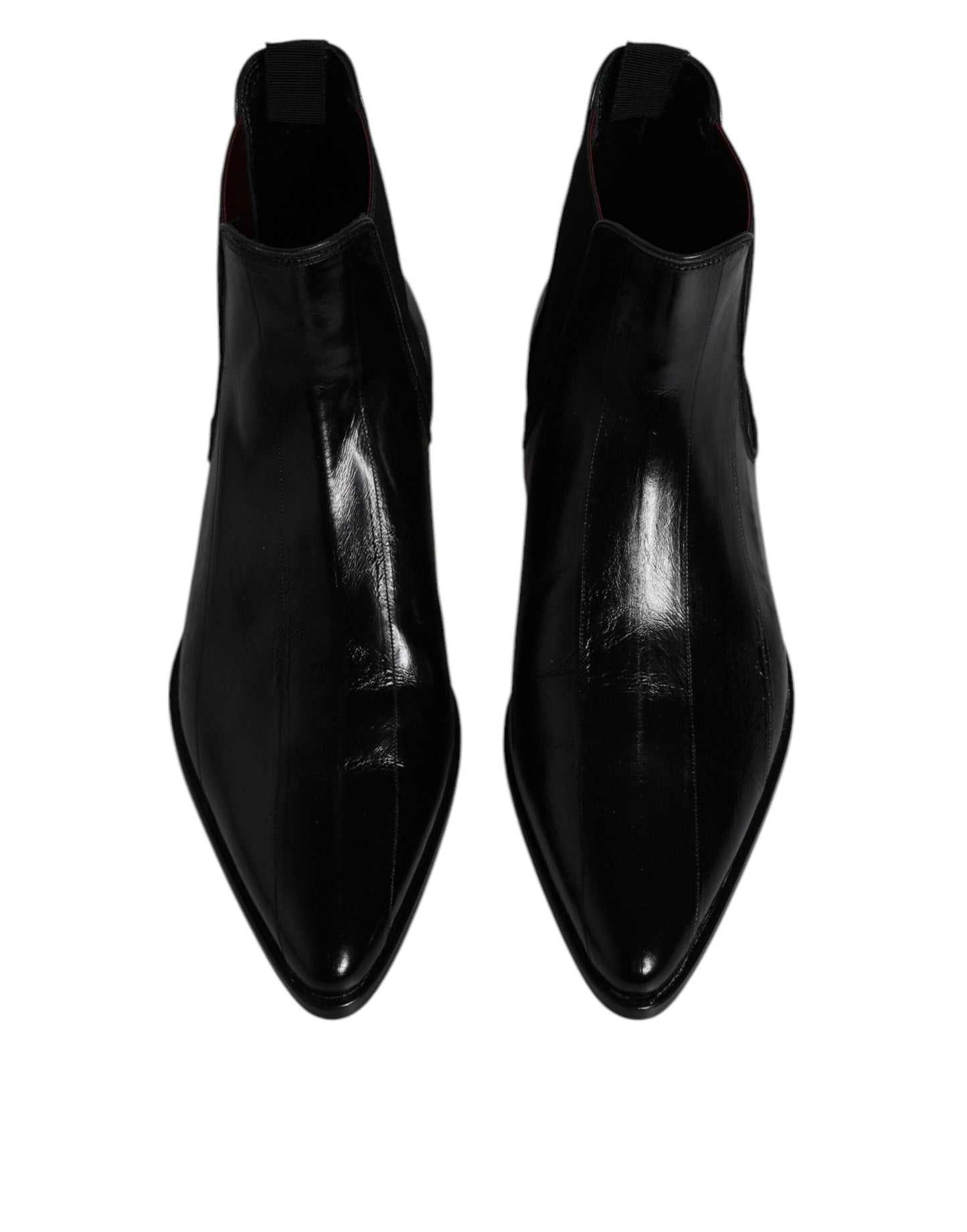 Botines Chelsea de piel negra para hombre