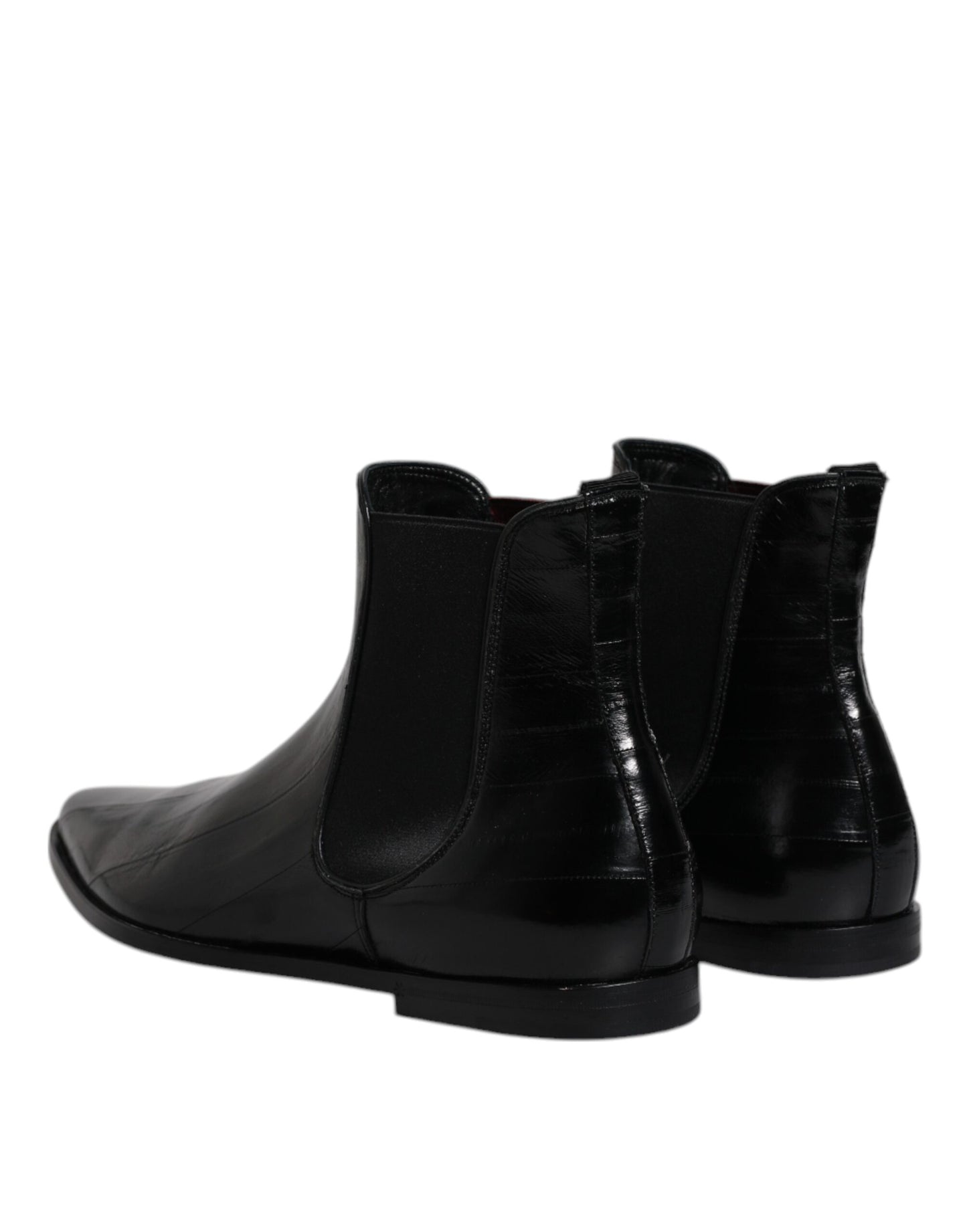 Botines Chelsea de piel negra para hombre