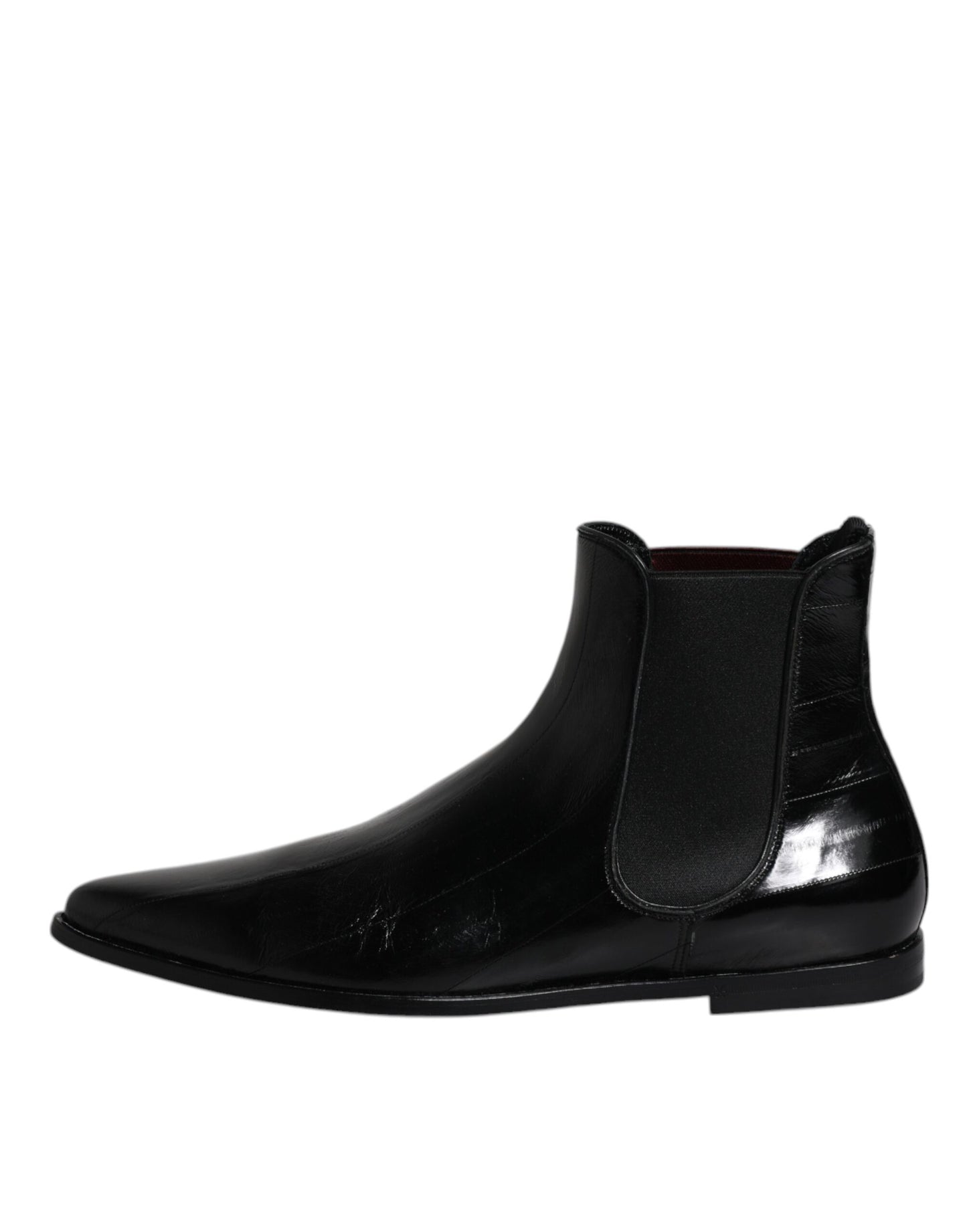 Botines Chelsea de piel negra para hombre