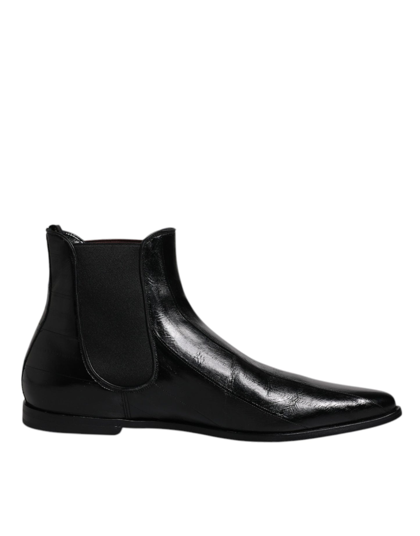 Botines Chelsea de piel negra para hombre