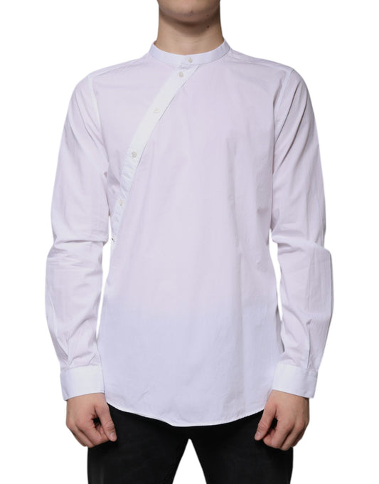 Camisa de vestir MARTINI de algodón blanco de corte entallado
