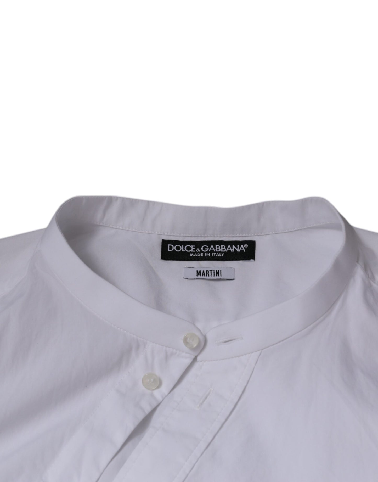 Camisa de vestir MARTINI de algodón blanco de corte entallado