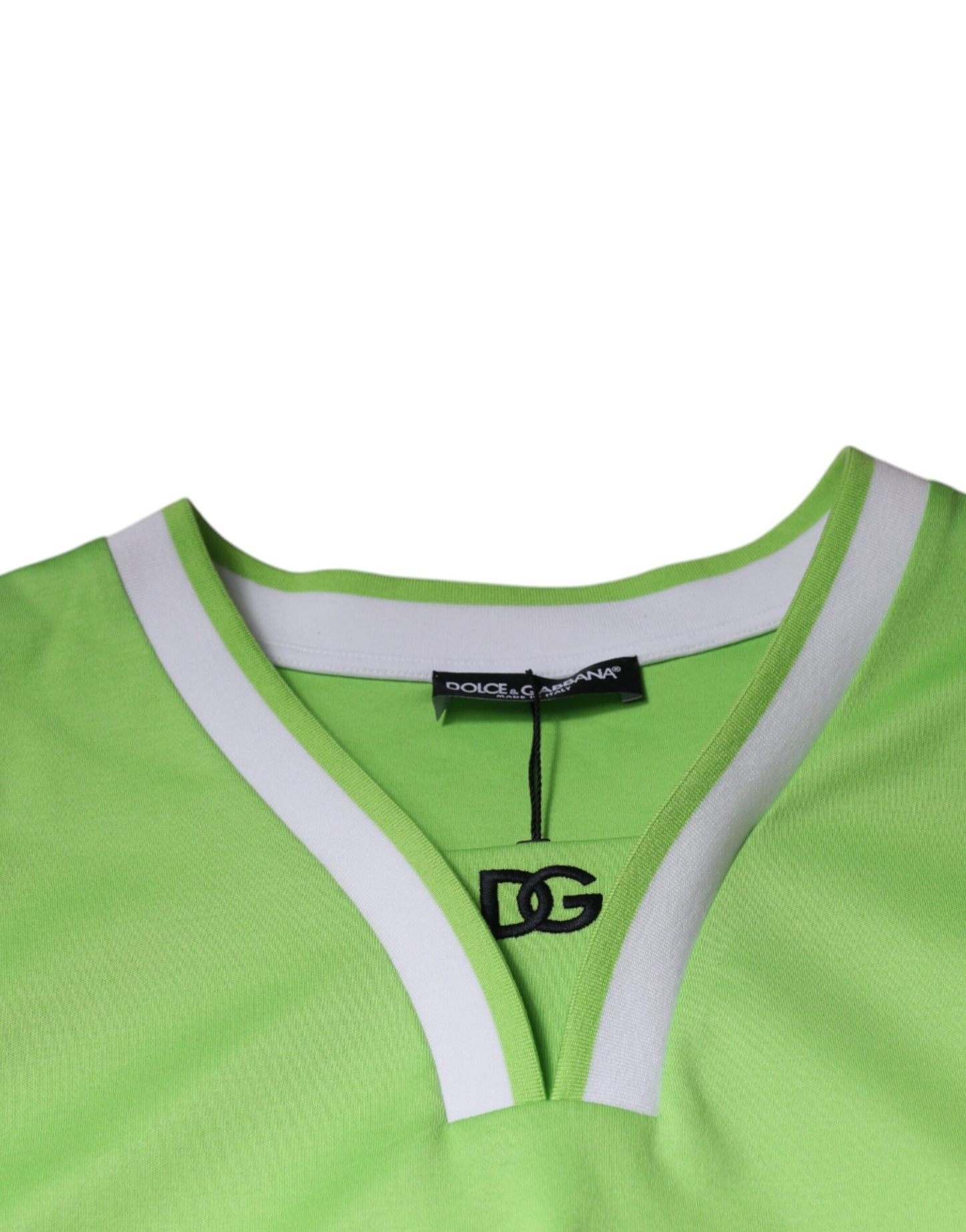 Camiseta sin mangas de jersey de poliéster verde