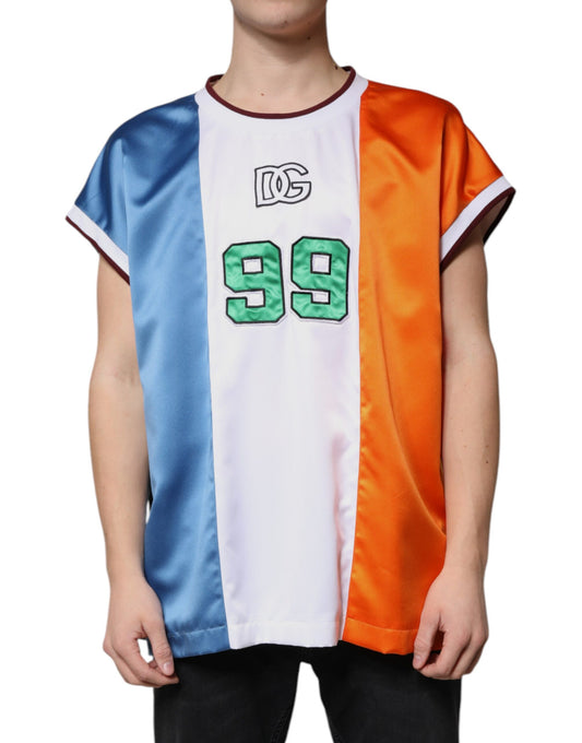 Camiseta sin mangas de jersey multicolor
