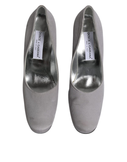 Zapatos de tacón alto de piel de ante gris