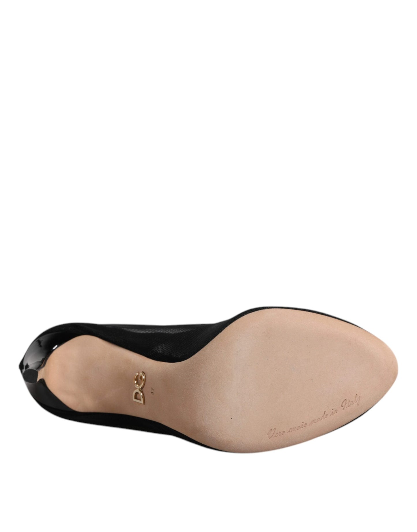 Botas tipo calcetín de malla elástica de nailon negro