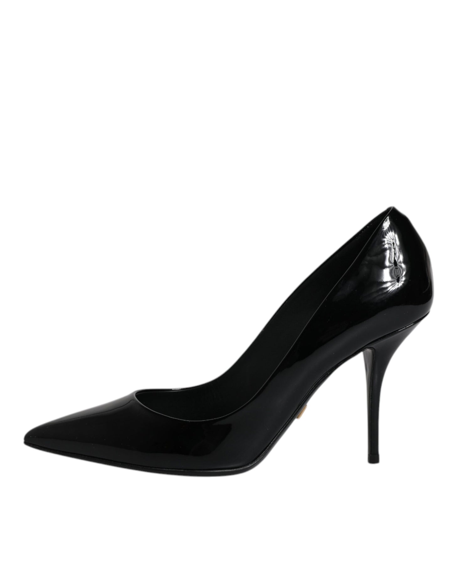 Zapatos de tacón alto de charol negro