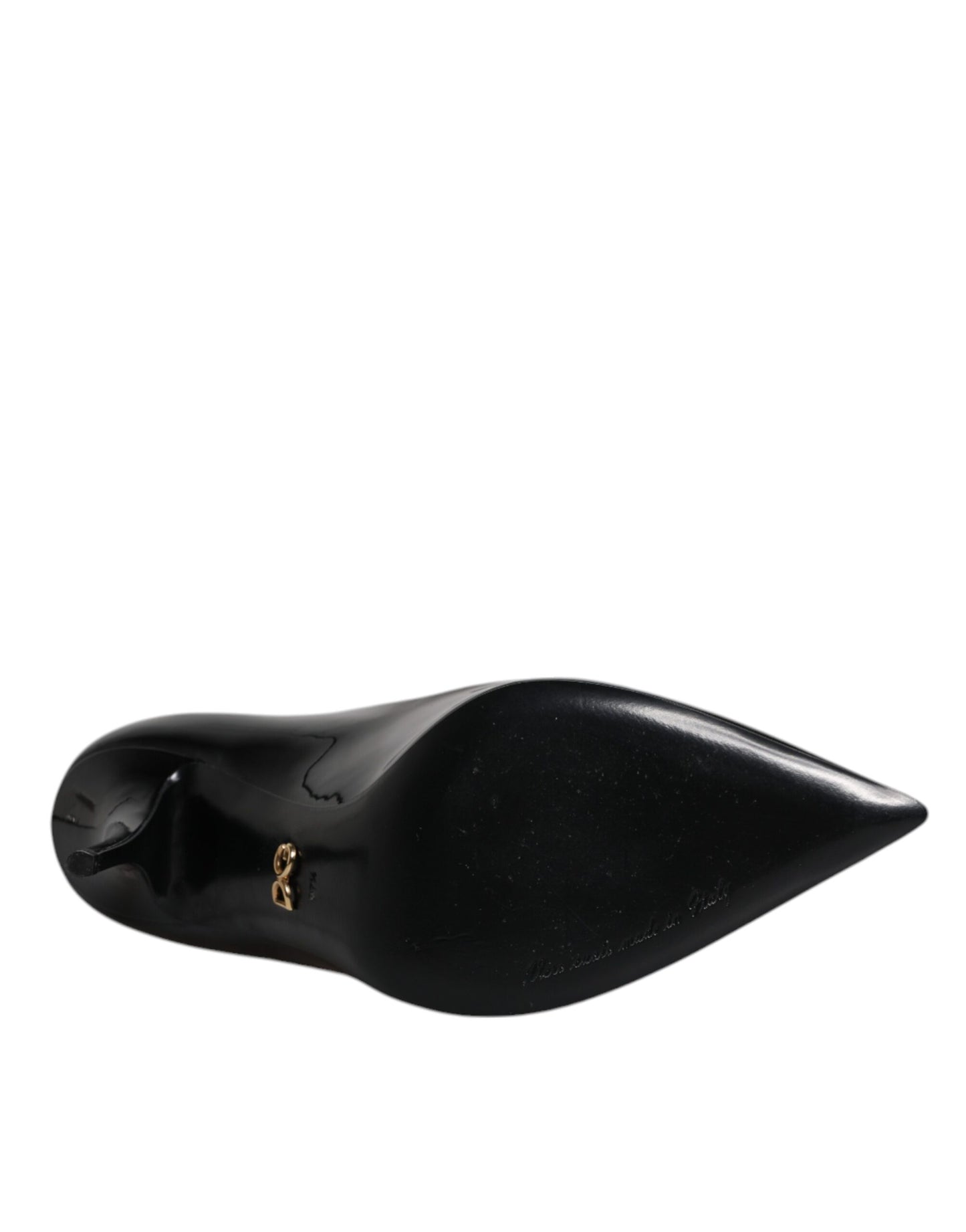 Zapatos de tacón alto de charol negro