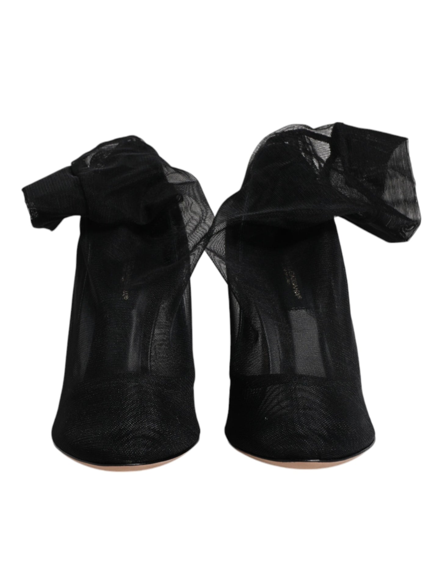 Botas estilo calcetín de malla de nailon negra