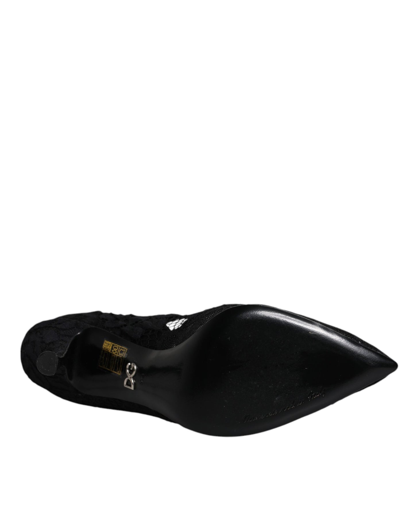 Zapatos Mary Jane con cristales y encaje negro