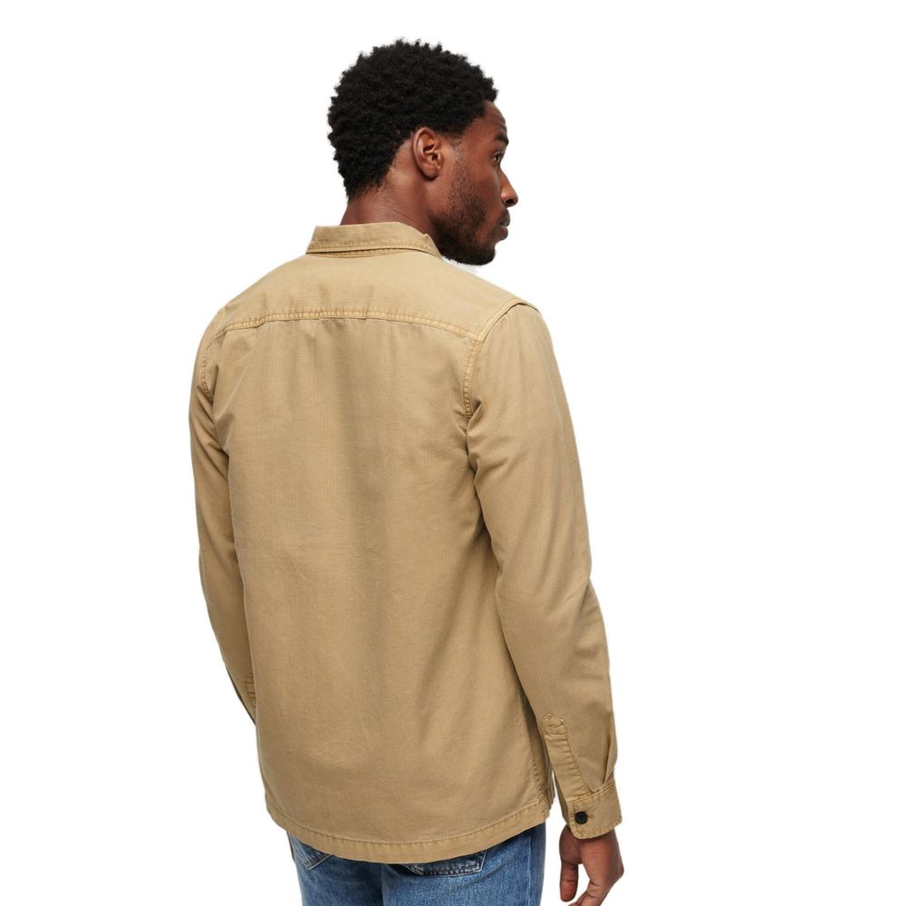 Camisa de algodón beige