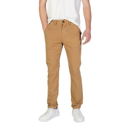 Vaqueros y pantalones de algodón beige