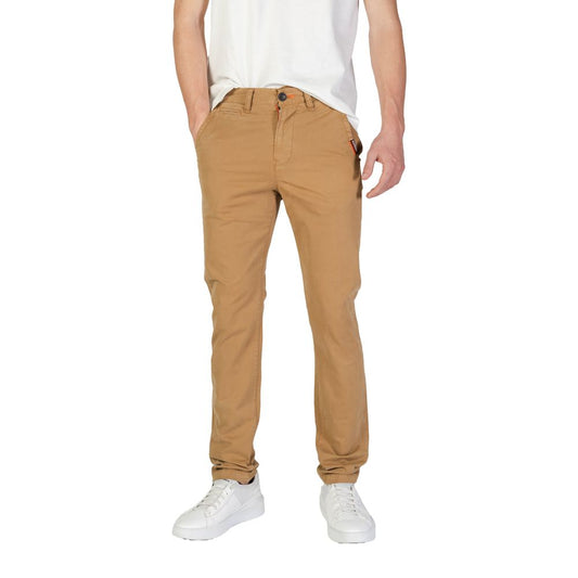 Vaqueros y pantalones de algodón beige