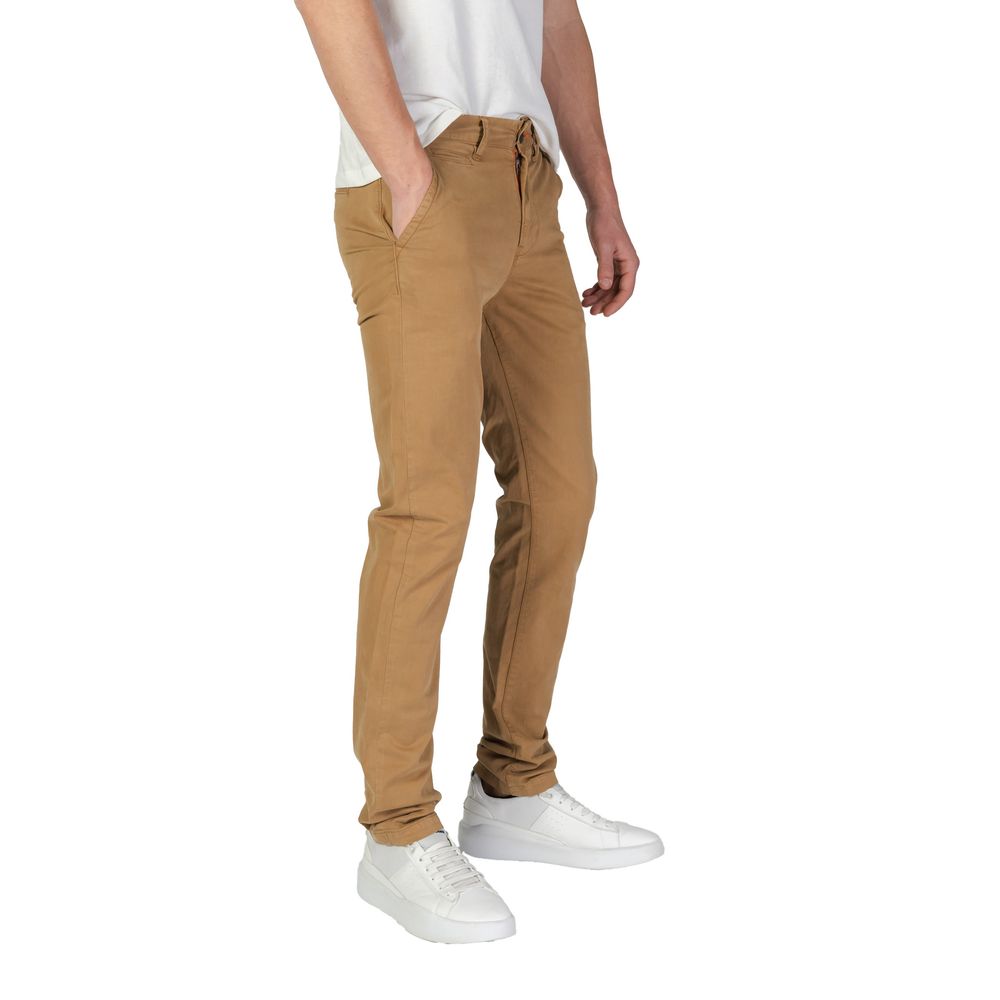 Vaqueros y pantalones de algodón beige