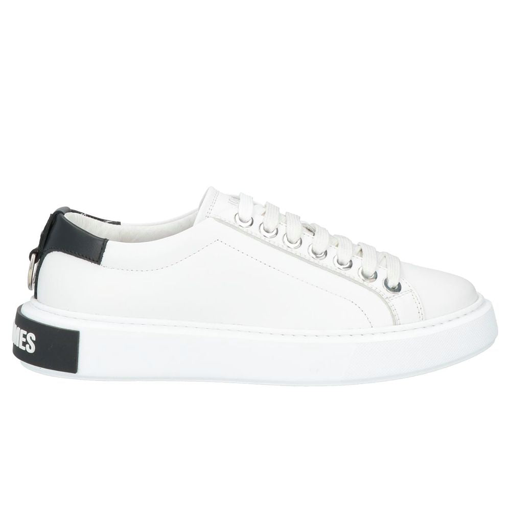 Zapatillas blancas de piel de becerro para hombre