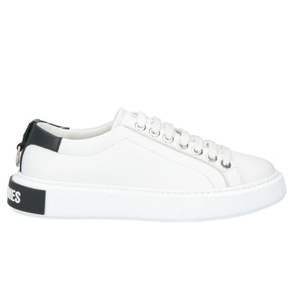 Zapatillas blancas de piel de becerro para hombre