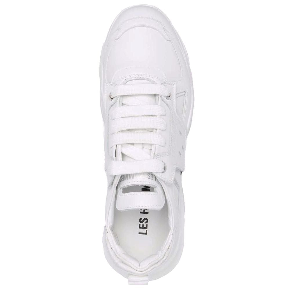 Zapatillas blancas de piel de becerro para hombre