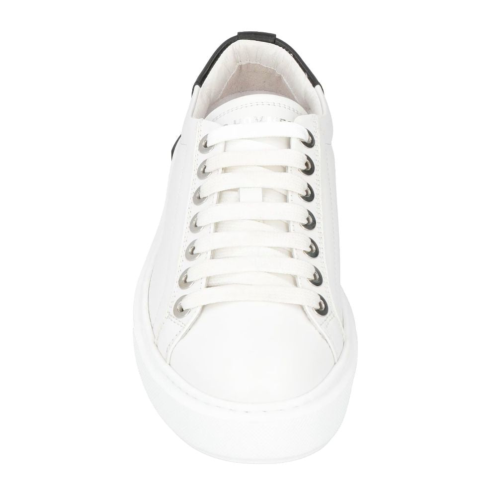 Zapatillas blancas de piel de becerro para hombre