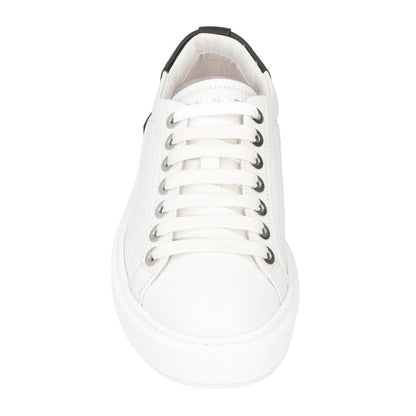 Zapatillas blancas de piel de becerro para hombre
