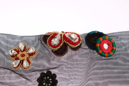Medias elegantes adornadas con cristales