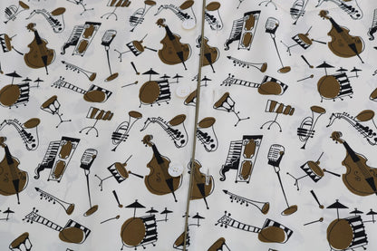 Camisa casual de seda exclusiva para hombre - Motivo JAZZ