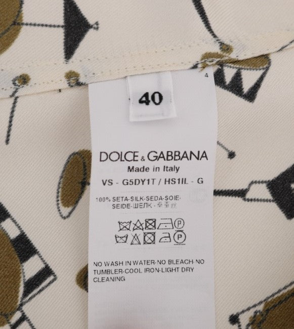 Camisa casual de seda exclusiva para hombre - Motivo JAZZ