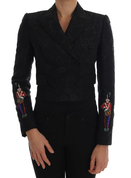 Chaqueta blazer de cristal con flores encantadas
