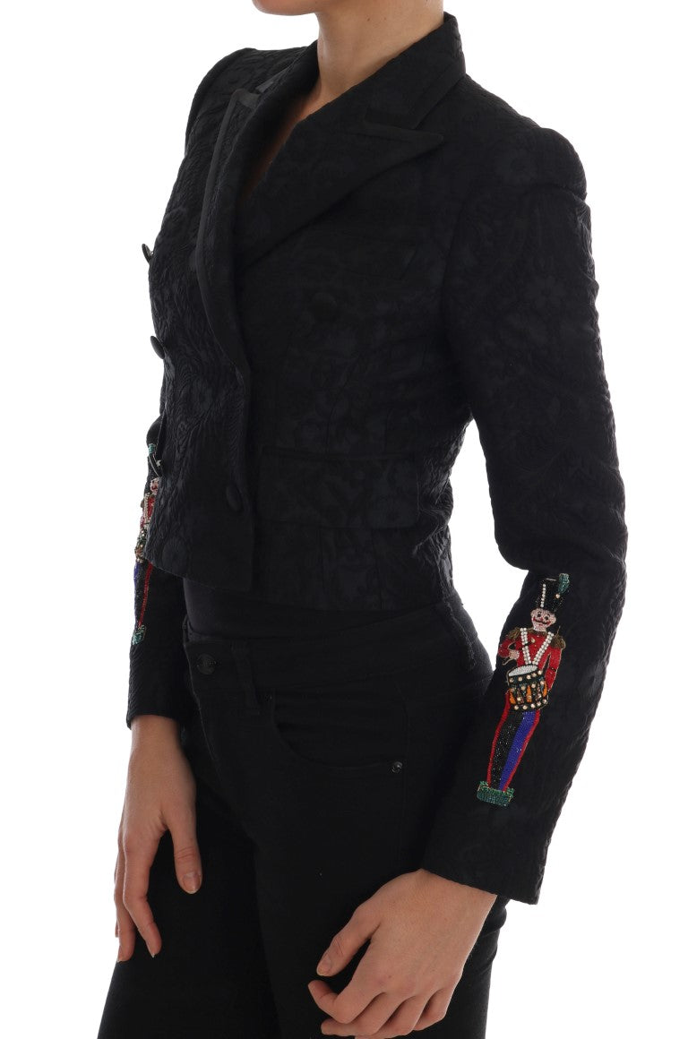 Chaqueta blazer de cristal con flores encantadas